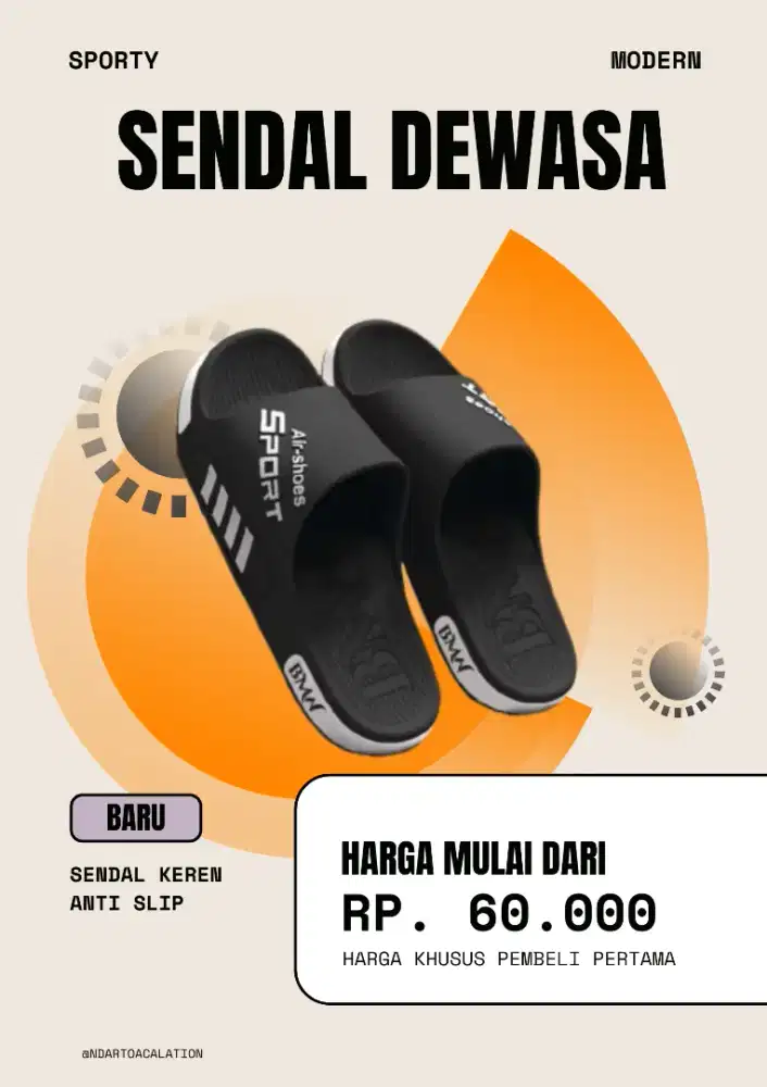 Sendal slop untuk pria