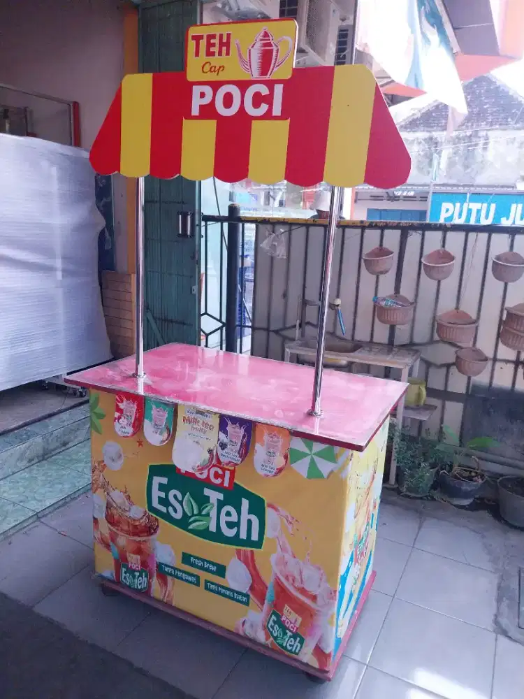 Booth Meja Rombong Teh Poci