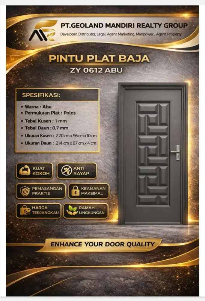Pintu Plat Baja