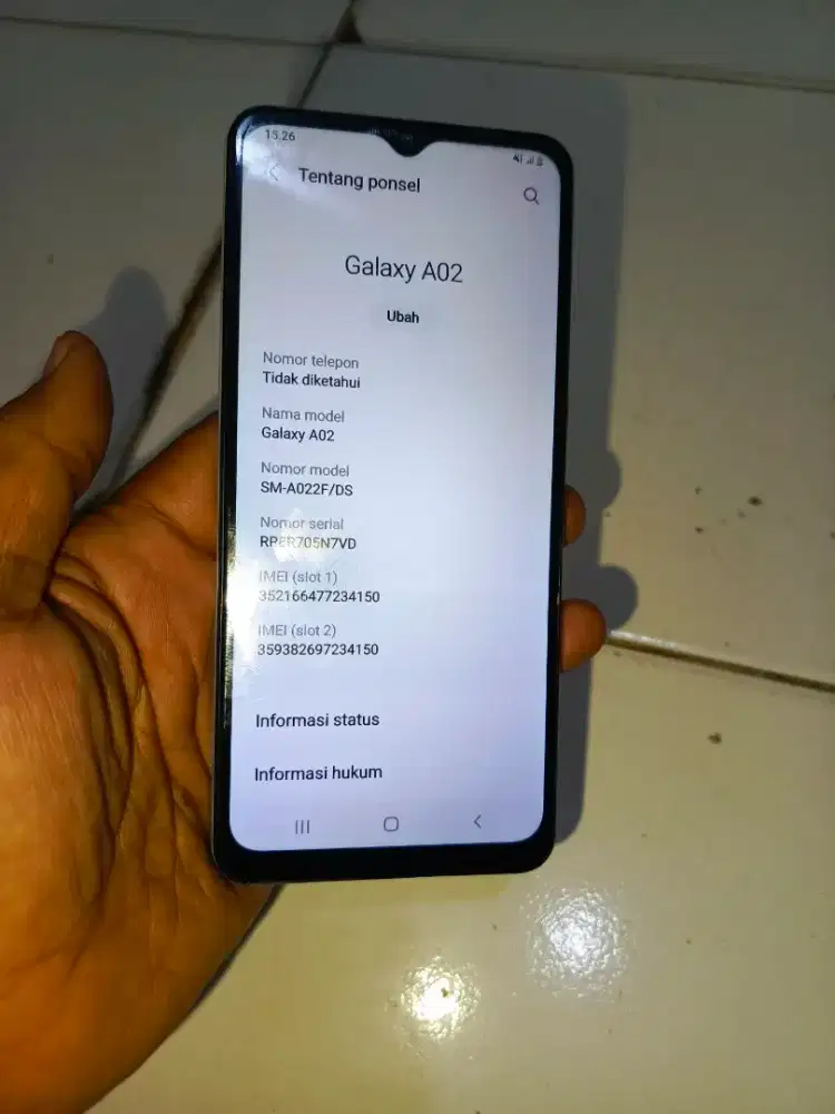 Samsung A02 ram 3/32