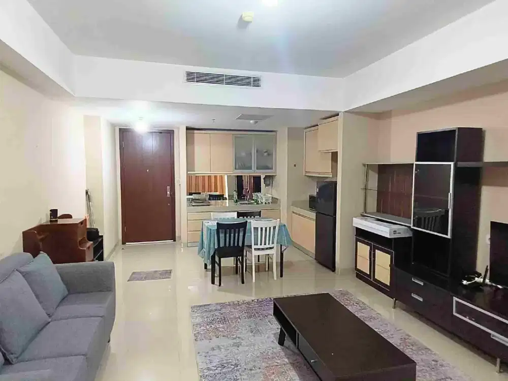 Apartemen U Residence 1, type 1 bedroom dan 1 ruang tamu, full furnish, view golf, sewa perbulan
