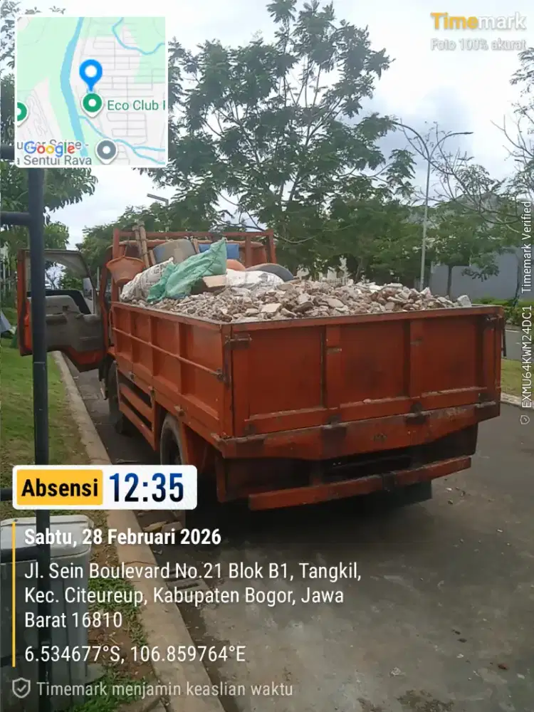 Jasa angkut buang puing/tanah