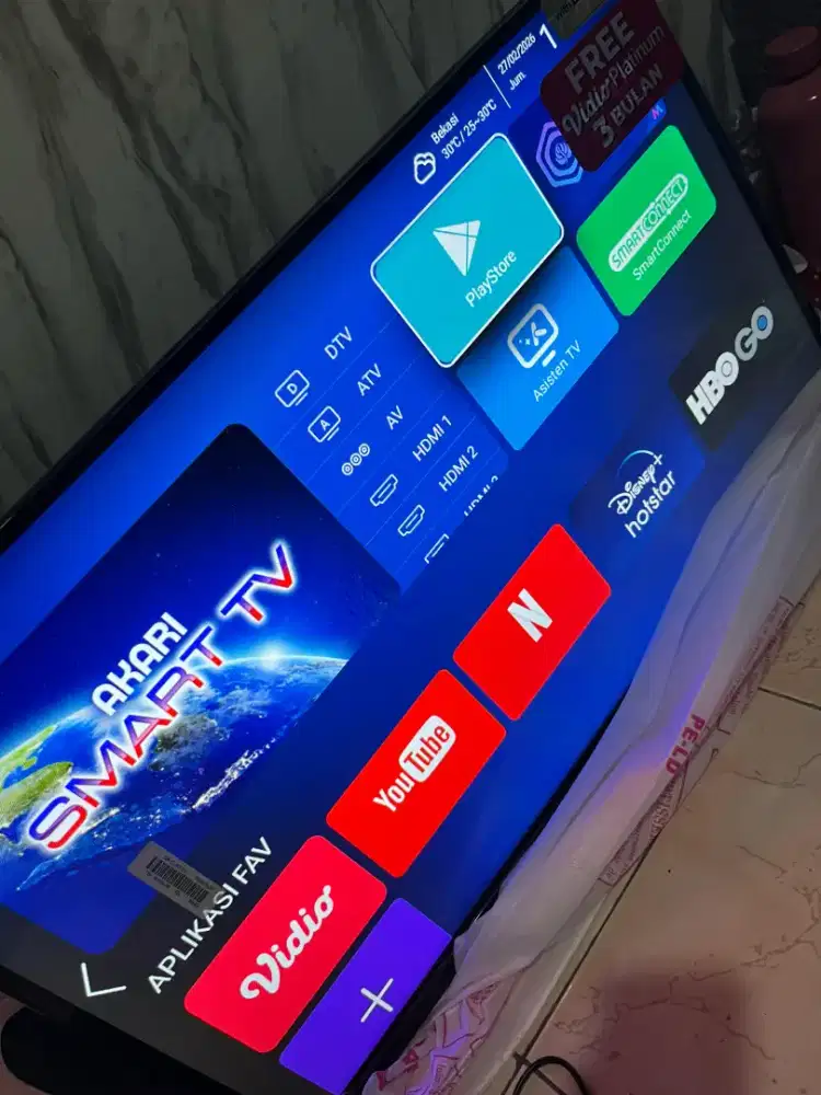 Di jual smart TV android