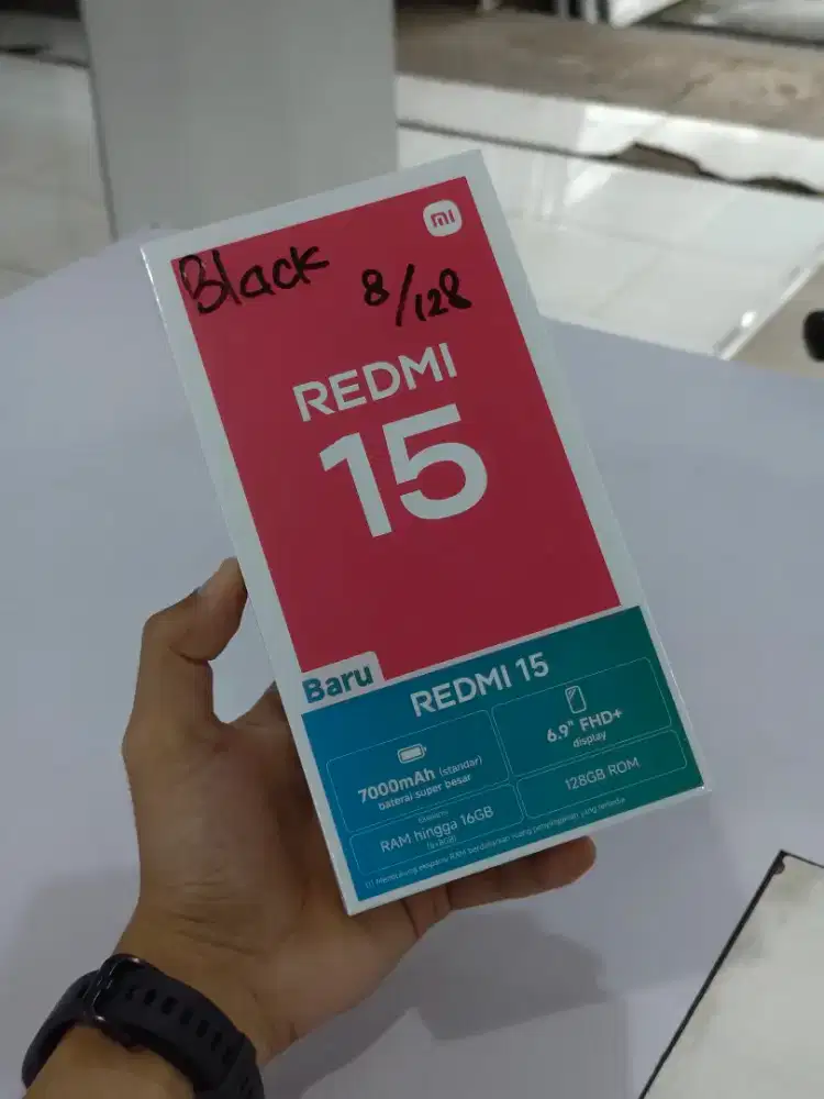 Xiaomi Redmi 15 8/128GB (new)*Bisa cod, Fastrespon WA