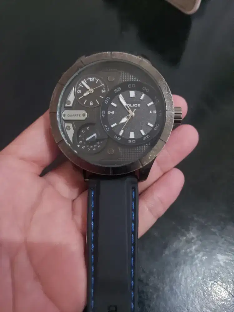 Jam tangan police dual time chrono
