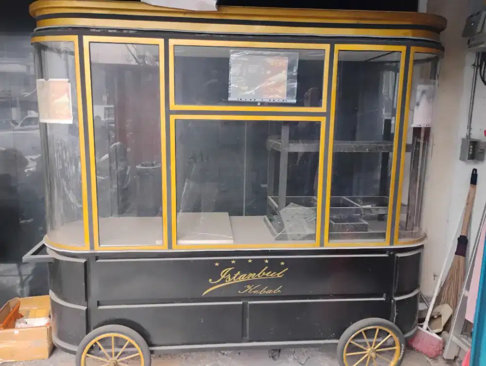 1 set gerobak bekas kebab