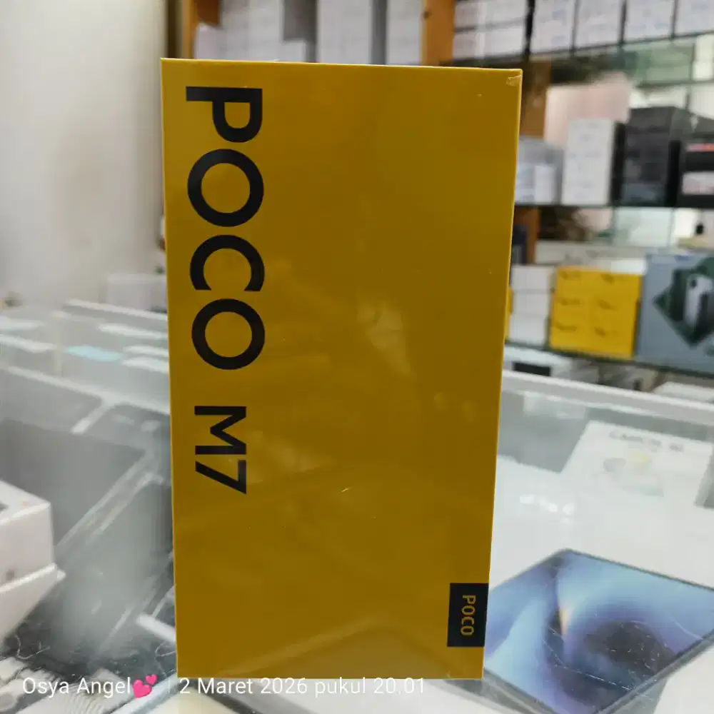Poco M7 4G LTE 8/256 garansi resmi Xiaomi 15 bulan