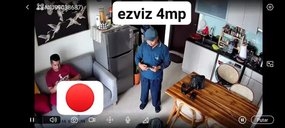 Paket 1.1jt ezviz wireles c6n + memori SD free