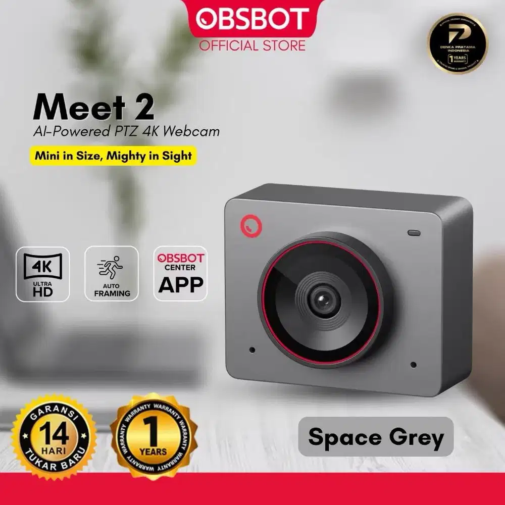 OBSBOT MEET 2 AL-POWERED PTZ 4K WEBCAM