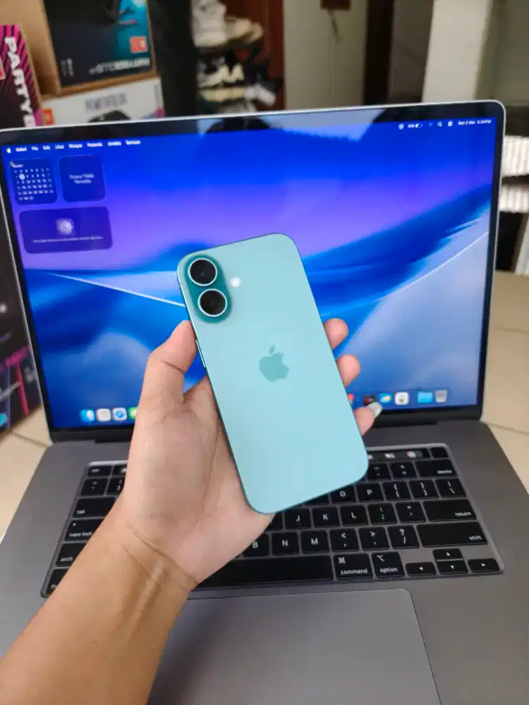 Iphone 16 128gb teal ibox fullset like new