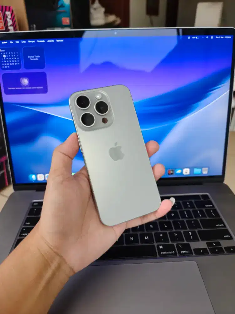 Iphone 15 pro 256gb ibox fullset natural titanium