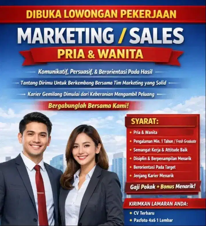 LOWONGAN MARKETING SUPRVISOR DATANG LANGSUNG UNTUK WAWANCARA