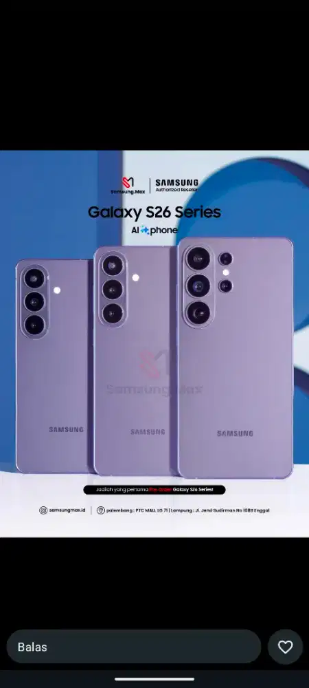 PROMO CREDIT HP SAMSUNG S26 ultra DP 0%