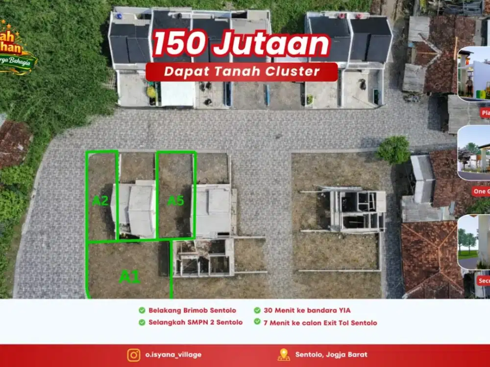 Tanah Cluster Sentolo Dekat Exit Tol