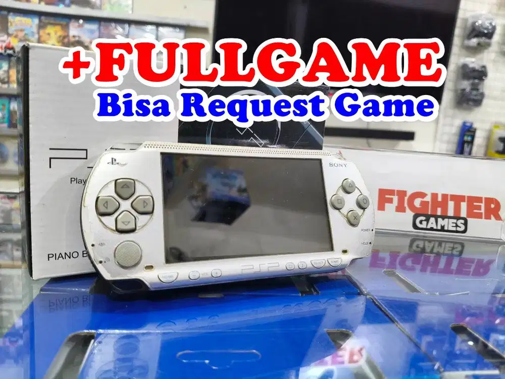 PSP Silver Edition +FULLGAMES Bebas pilih game 1000