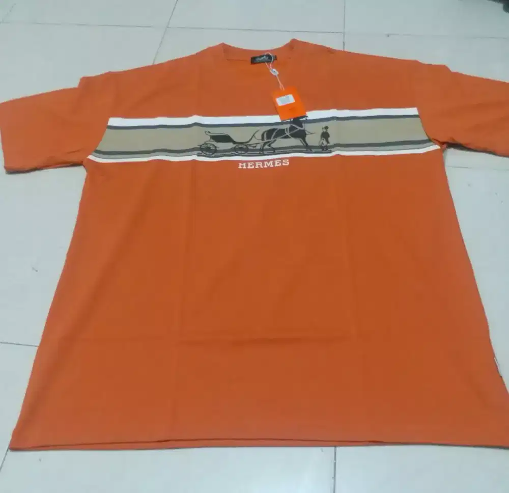 Kaos HERMES Baru Fulltag Size XXL (LD 120/125)