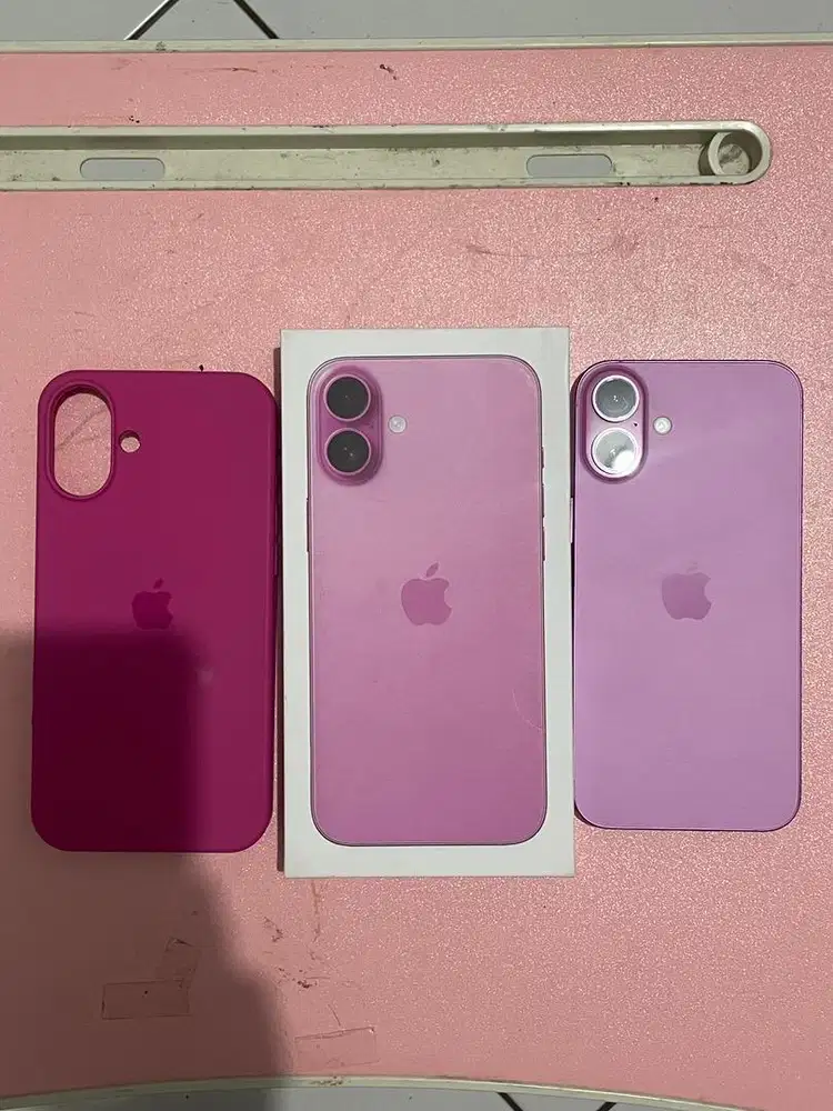 JUAL IPHONE 16 Plus 128gb PINK INTER LIKE NEW