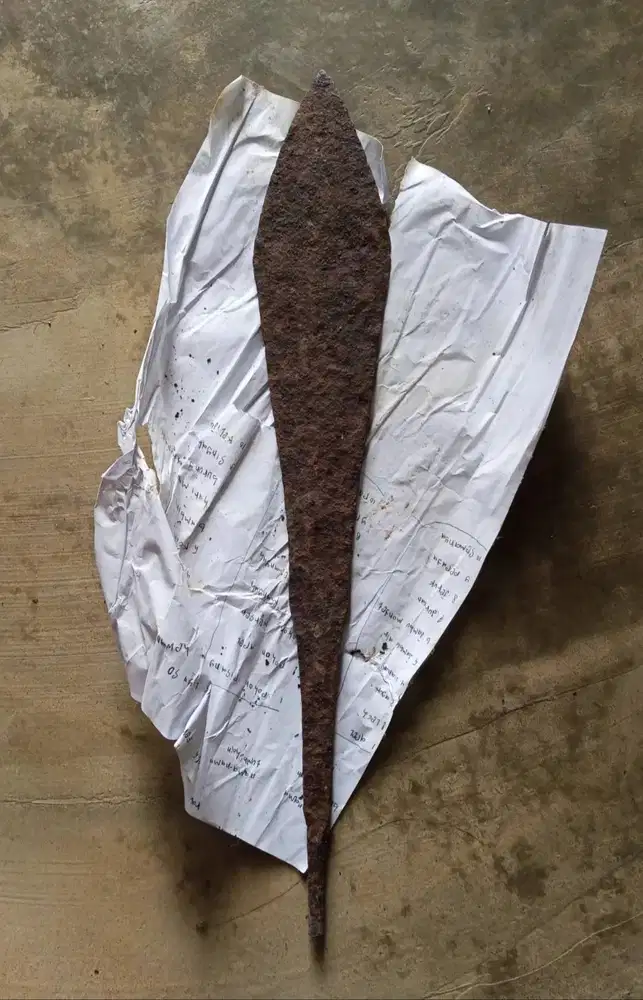 Antique Iron Spear head or arrowhead