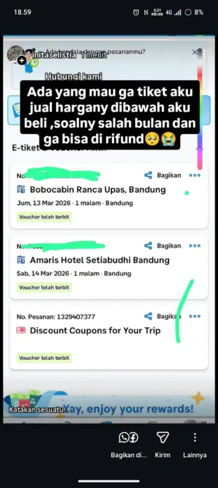 Tiket bobicabin ciwidey dan hotel amaris bandung