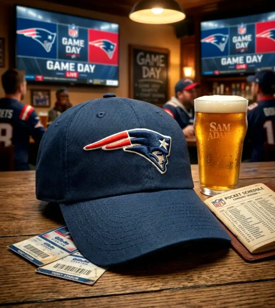 Topi Baseball New England Patriots NFL Original Second Warna Navy