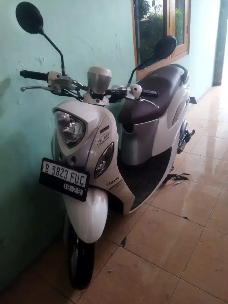 Yamaha Fino Deluxe Th 2018 Orsinilan Mulus Siap Pakai Plat B Bekasi