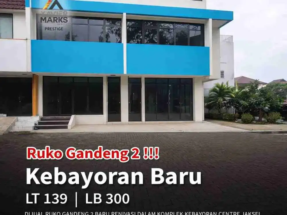 DIJUAL – RUKO GANDENG 2 KEBAYORAN CENTRE

 Detail Properti:
• SHM
• Luas Tanah: 139 m²
• Luas Bangunan: ±300 m²
• Dimensi: 10 x 14
• 3 Lantai + Rooftop
• 6 Kamar Mandi
• Listrik: 16.000 watt & 33.000 watt
• Parkir 4 Mobil (free)
• Basement + Parkir Motor