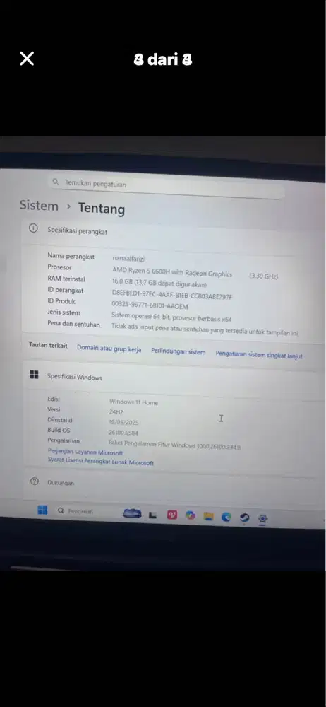 Leptop Advan Workplus 16/512gb