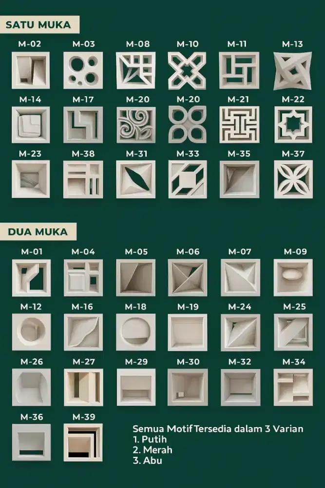 ROSTER BETON MINIMALIS 2025