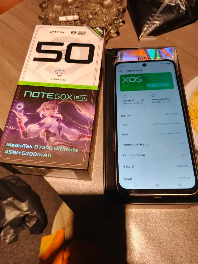 Infinix note 50x 5G+ 8+8 256