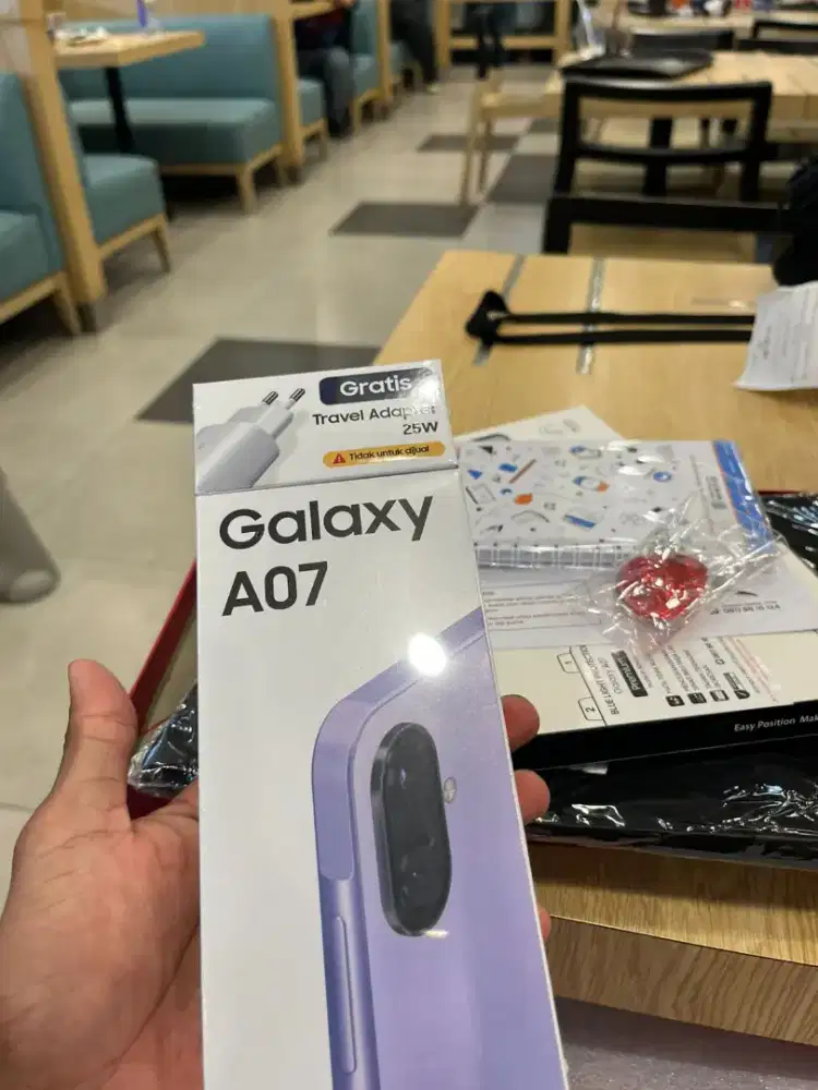 Samsung Galaxy A07 6/128 Light Violet BARU SEGEL + Bonus Adapter 25W
