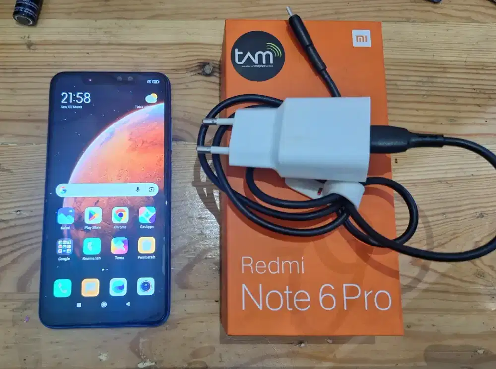 Redmi note 6 Pro 4/64 normal batere baru