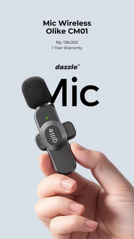 MIC WIRELESS OLIKE GARANSI 1 TAHUN