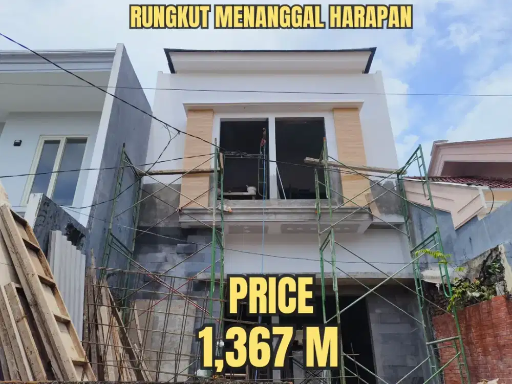 ‼️BARU GRESS ‼️RUMAH RUNGKUT MENANGGAL HARAPAN SURABAYA TIMUR. DEKAT MERR, SUPERINDO, TOL, BANDARA JUANDA, Dll