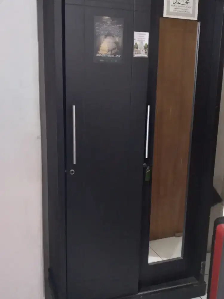 Jual lemari baju kayu 2 pintu