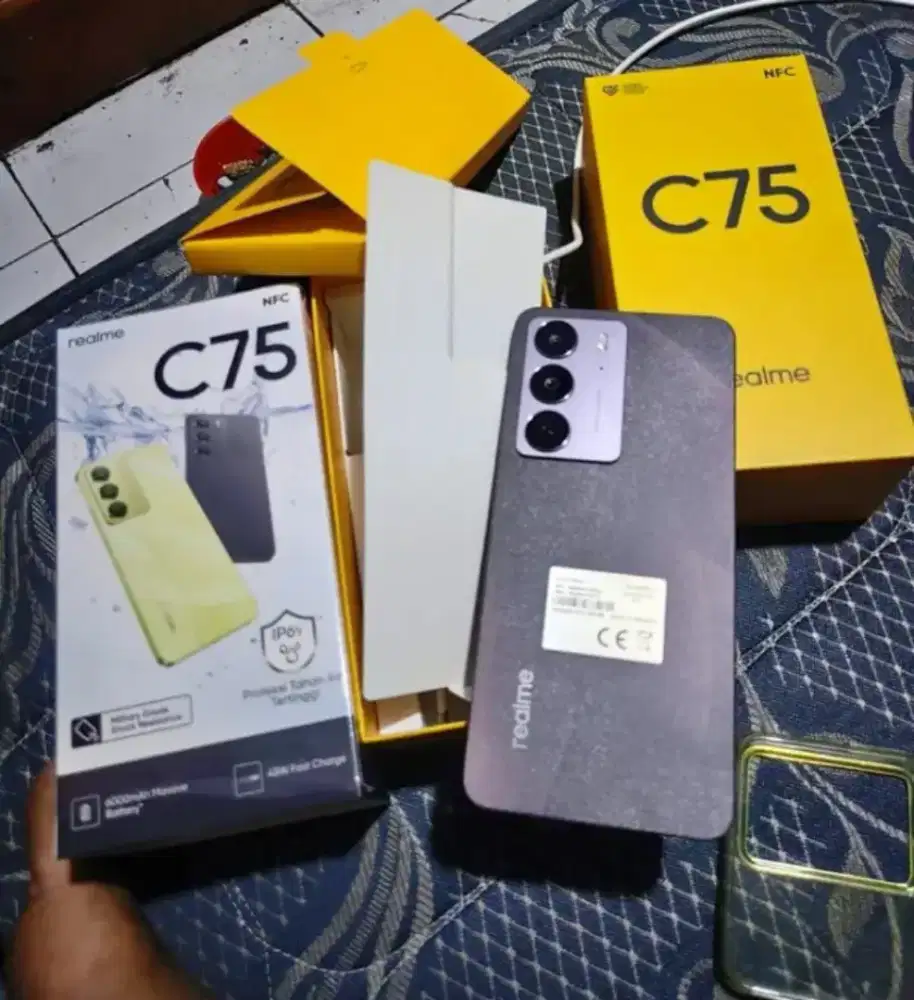 Realme C75 ram 8gb/128gb fulset full ori mulus bsa tt bt