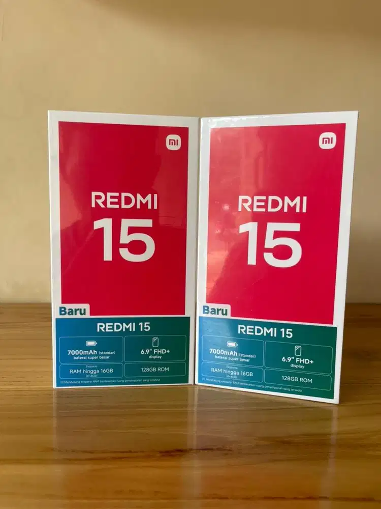 New Redmi 15 8/128 GB Garansi Resmi 1 Tahun