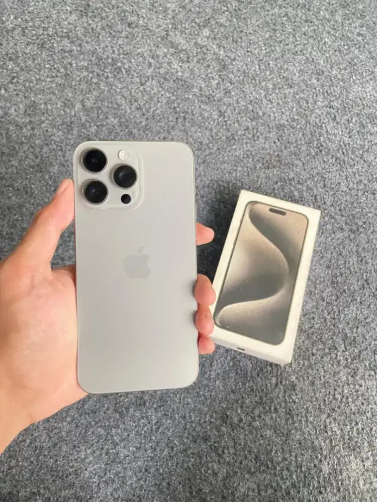 JUAL CEPAT IPHONE 15 PRO MAX 256GB IBOX FULLSET