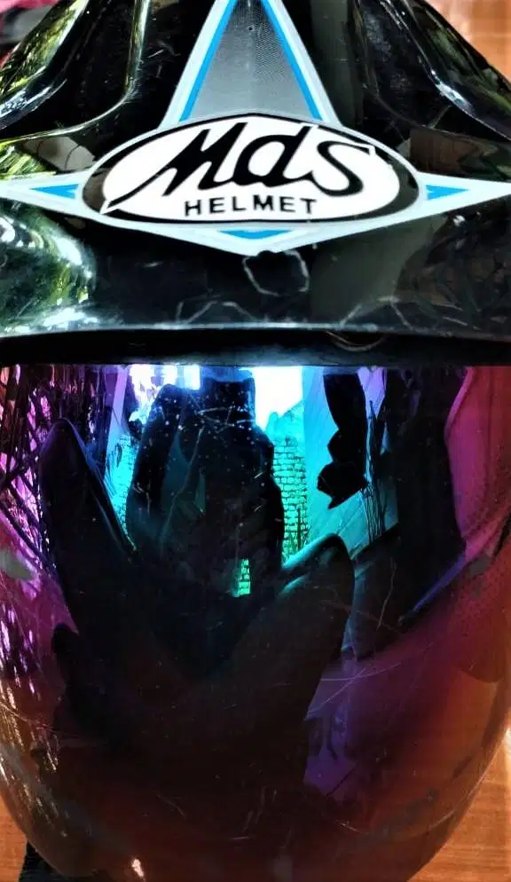 HELM MDS BIRU ORIGINAL SIZE L