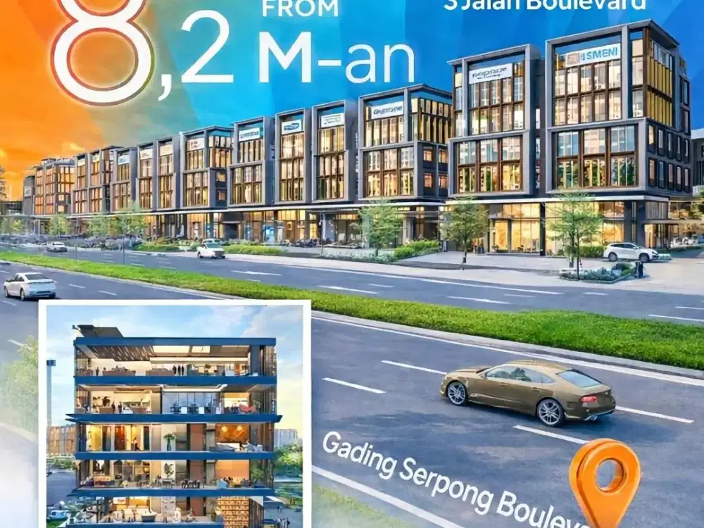 BARU! COMMERCIAL CITY GATE AT CBD GADING SERPONG BY SUMMARECON RUKO 5 LANTAI PALING PREMIUM