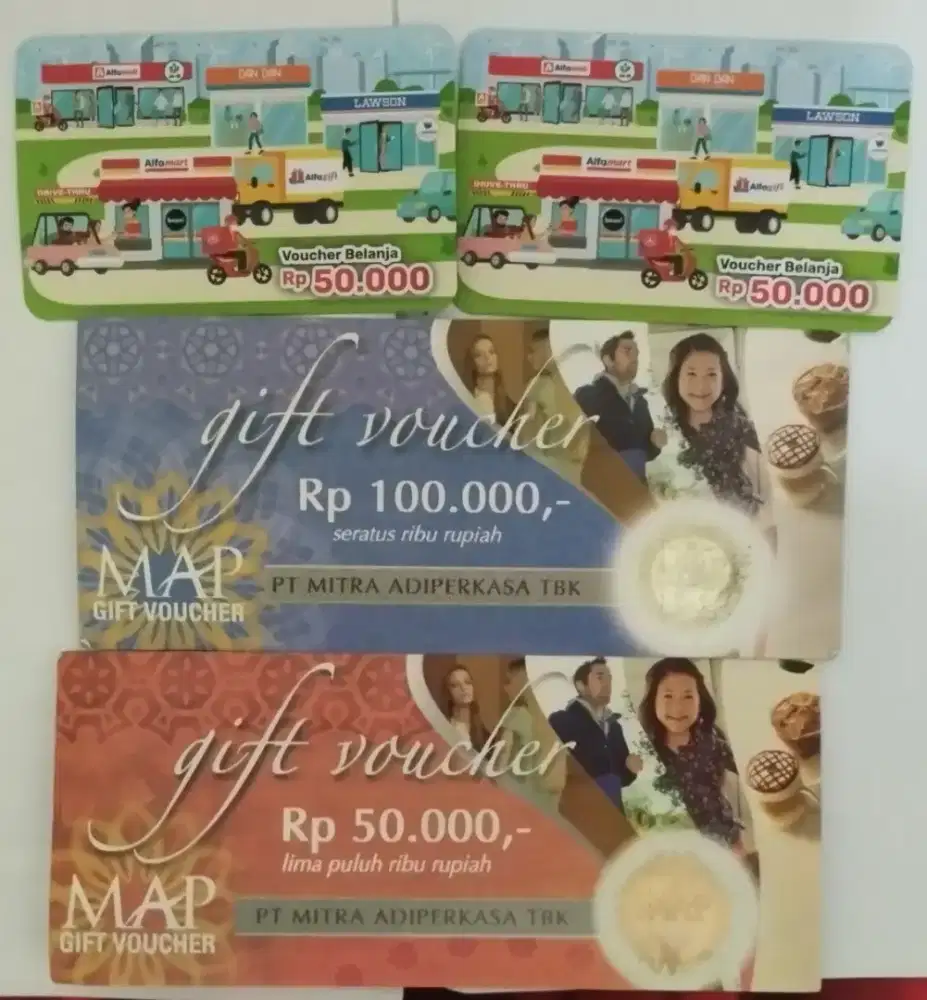 Dijual voucher MAP 300K dan Voucher Alfa 100K