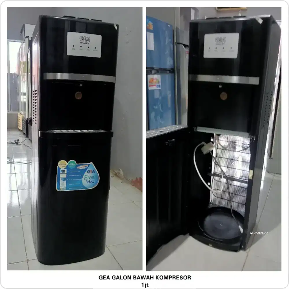 Dispenser galon bawah kompresor 3 fungsi GEA