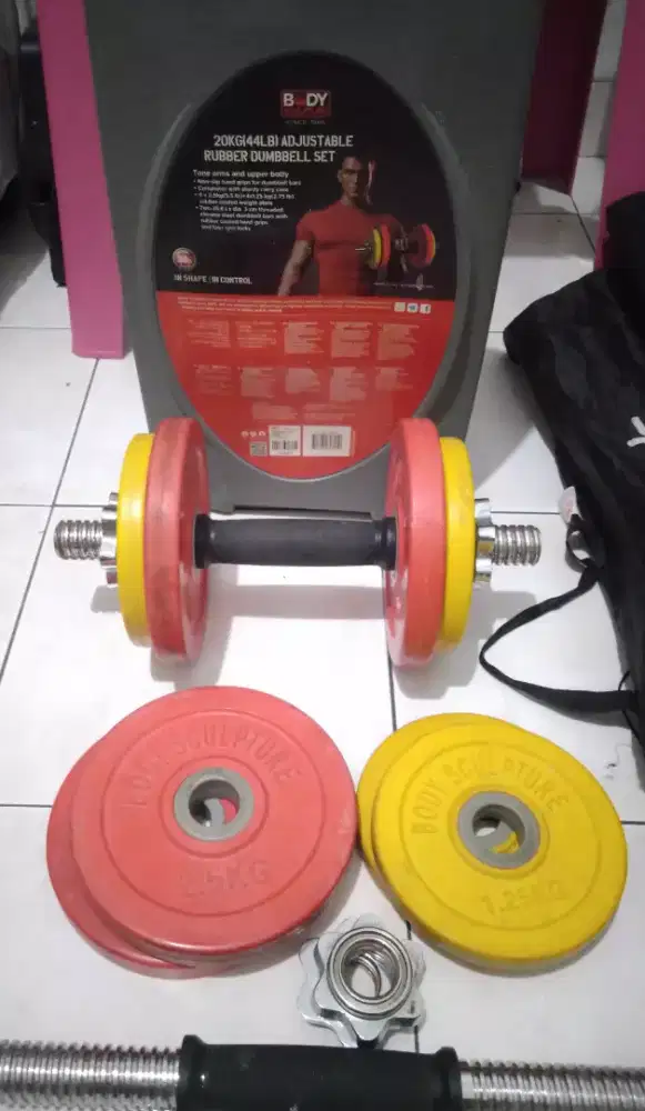 Dumbbell Rubber  / Barbel karet 20Kg