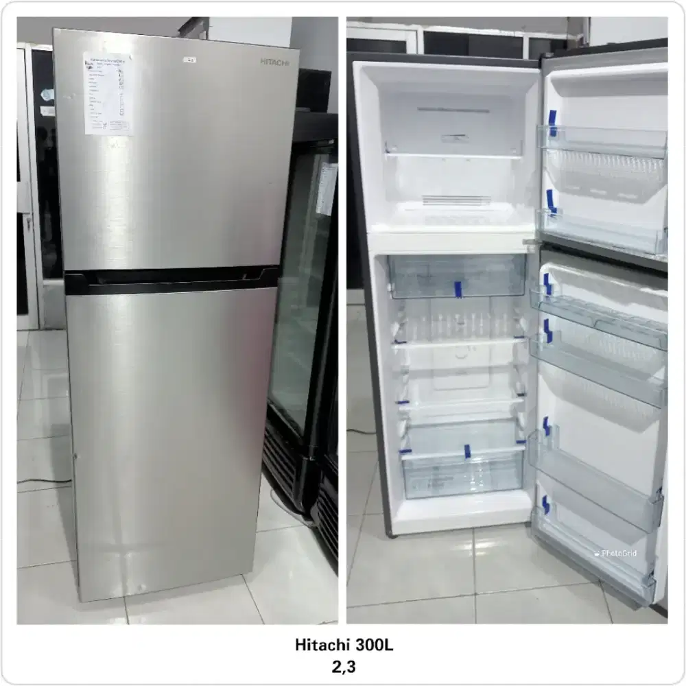 Kulkas 2 pintu 300L Hitachi