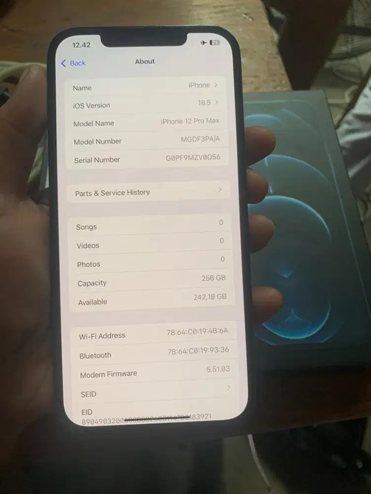 iphone 12 promax 256 ibox nominus