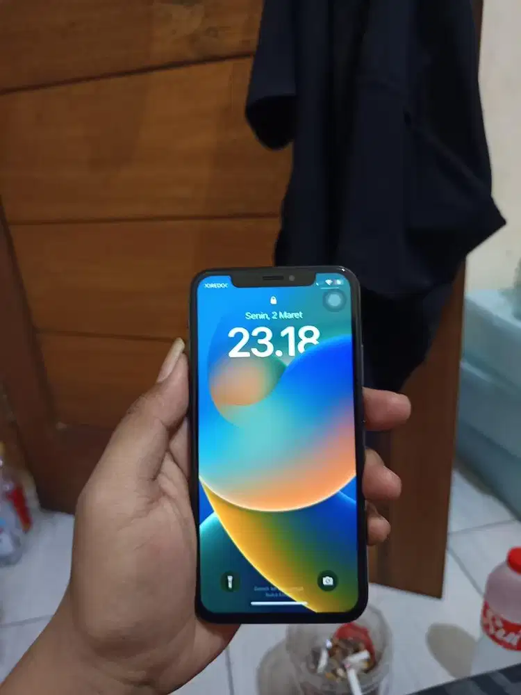 jual cepat iphone x, kelengkapan hanya hp dan cassan