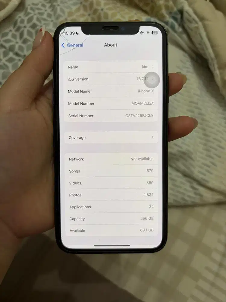 Jual iphone X 256gb