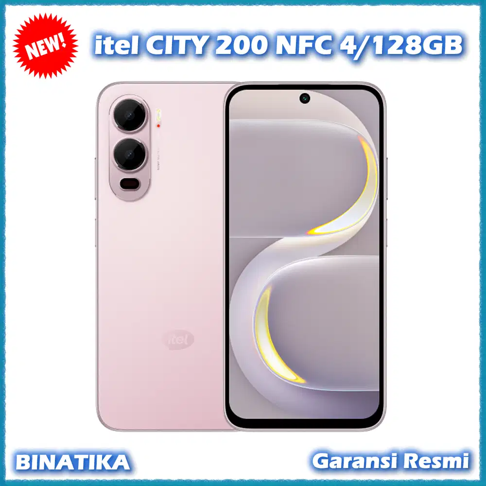 Baru - itel CITY 200 NFC RAM 8GB (4+4GB) ROM 128GB Ori Garansi Resmi
