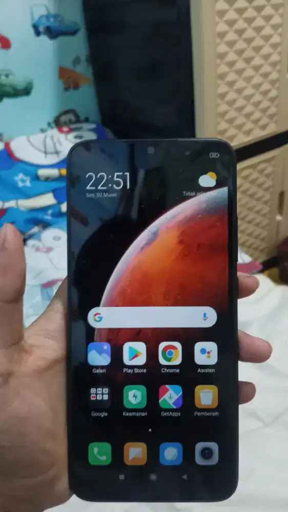 Dijual hp redmi 9A bekas seperti baru.
