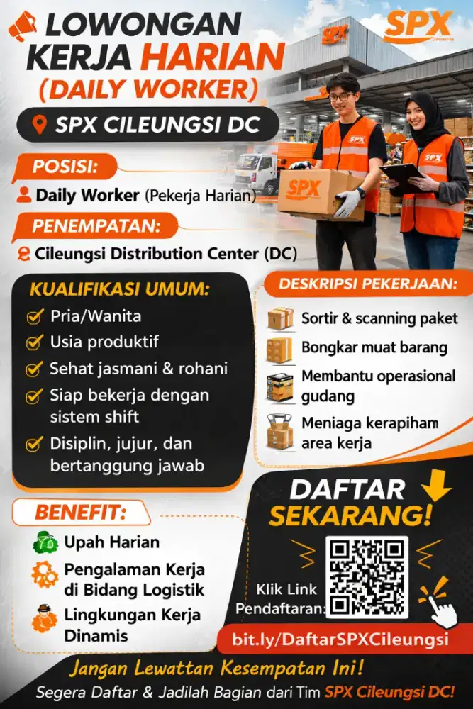 DIBUTUHKAN SEGERA!! Petugas Gudang