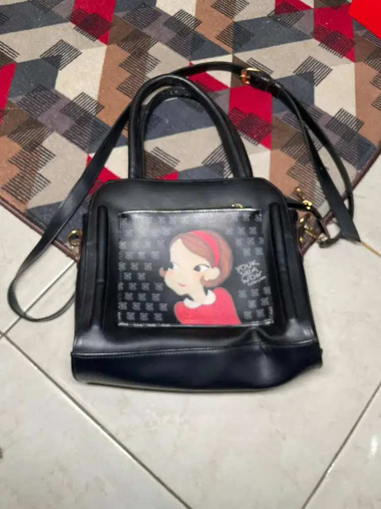Tas Wanita Gambar Karakter Lucu sesuai Gambar